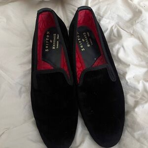 Black Velvet Slipper Loafers
